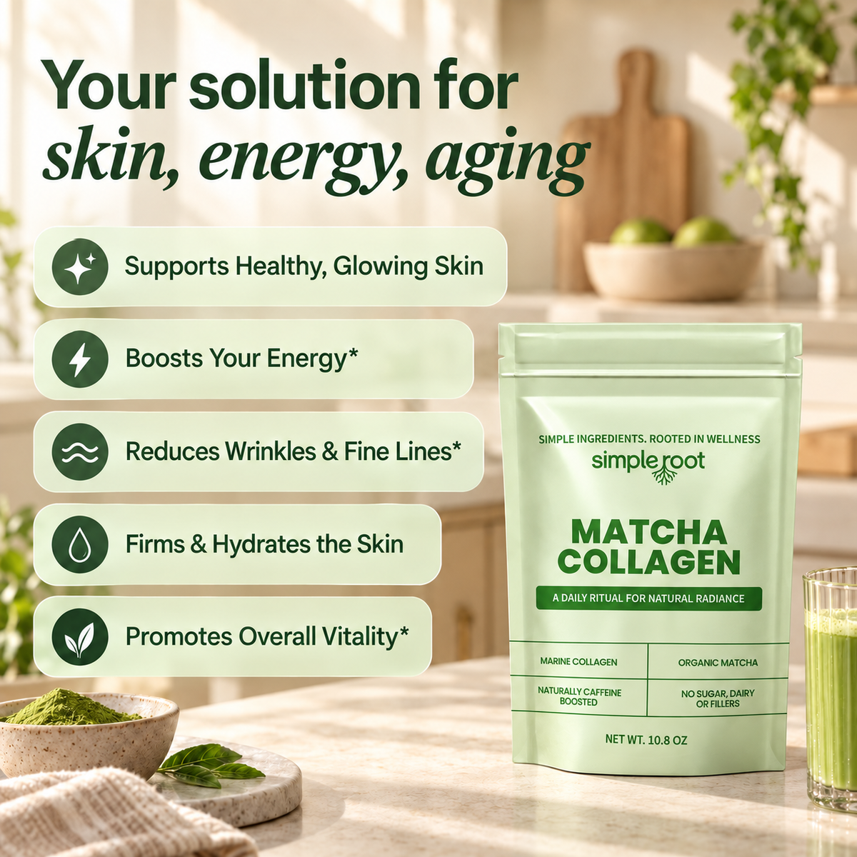 MATCHA COLLAGEN POWDER